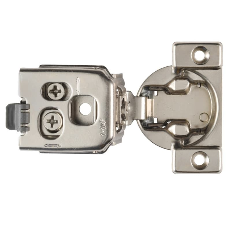 Hettich Optimat Self-Close 1-1/4" Overlay 3D Face-Frame Hinges, 105° Dowel - 9295584