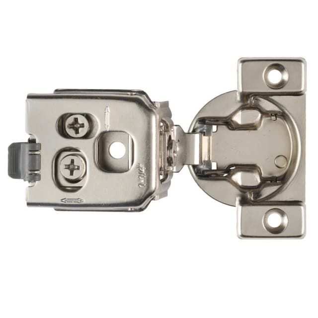 Hettich Optimat Self-Close 1-1/4" Overlay 3D Face-Frame Hinges, 105° Dowel - 9295584