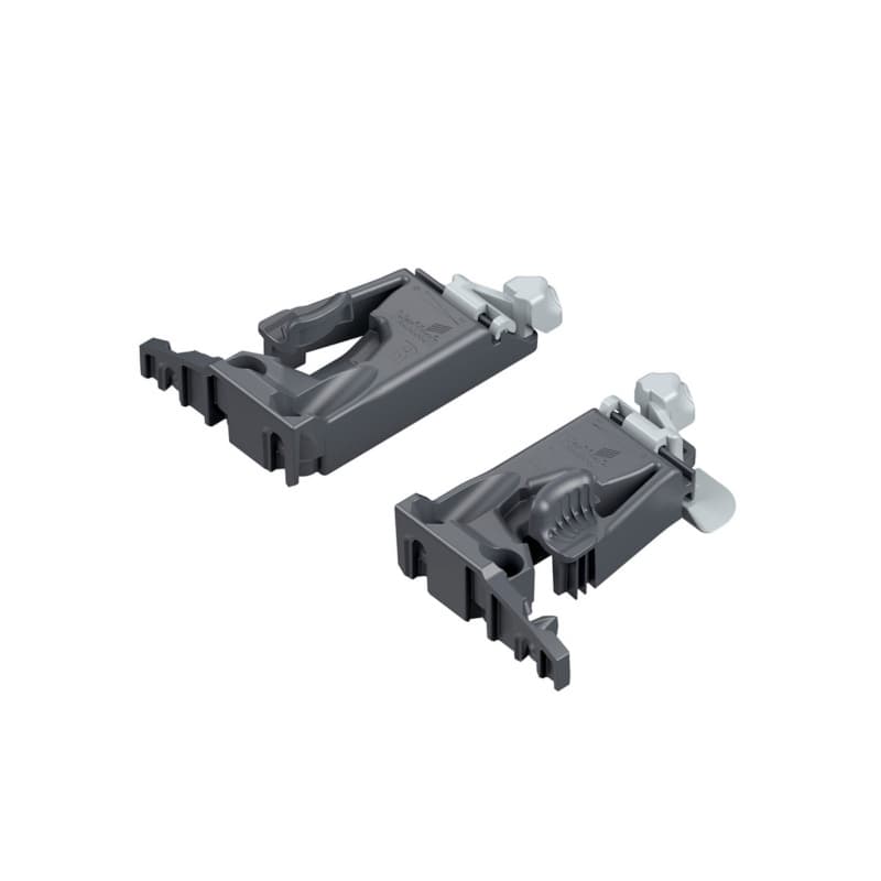 Hettich Quadro Front Locking Device, Left Hand/Right Hand, Gray, 9306534