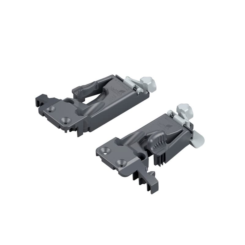 Hettich Quadro Front Locking Device, Left Hand/Right Hand, Gray, 9306537
