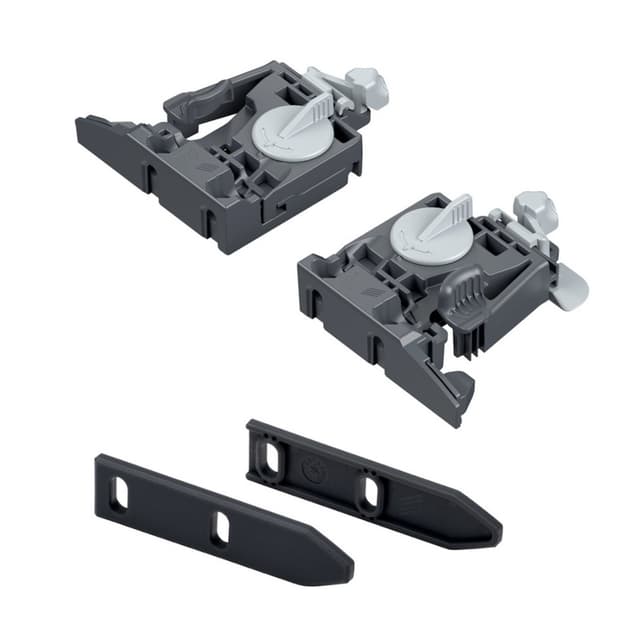 Hettich Quadro 2D/5D V6 Front Fixing Clip Set with Spacers