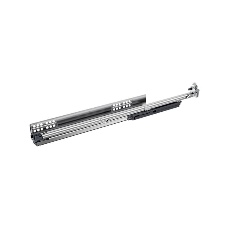 Hettich Quadro V6 5D 10-Pack 580 mm Soft-Close Full Extension 90 lb Undermount Drawer Slide, Left Hand, Zinc, 9332665