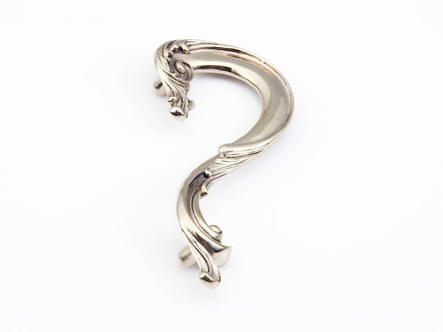 Schaub French Court Series White Brass Pull, 935R-WB