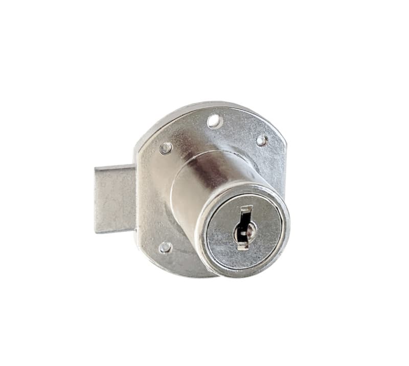 Cascade 15/16" 5-Disc Tumbler Deadbolt Lock for Doors, Bright Nickel, Keyed Different (Pack/15)