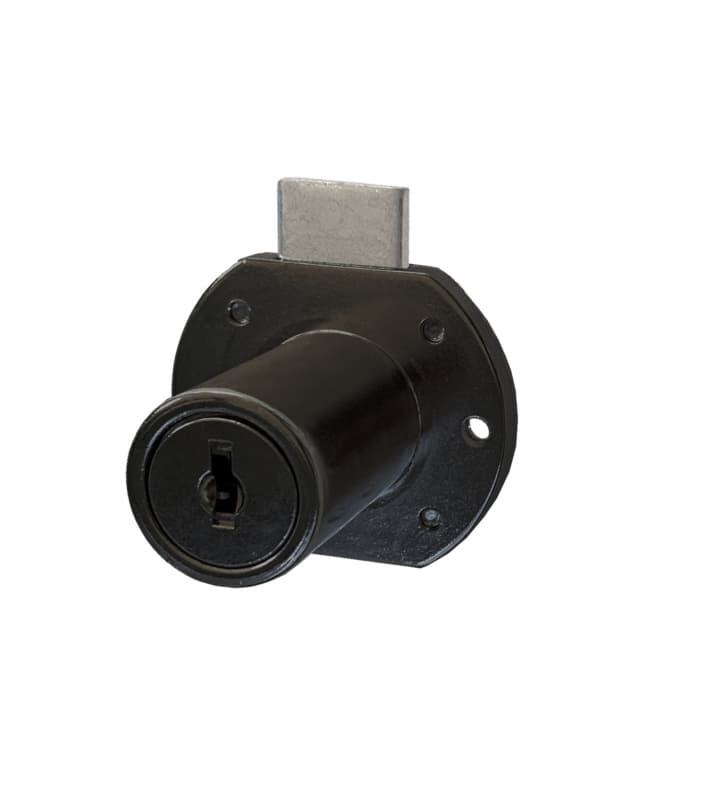 Cascade 1-3/16" 5-Disc Tumbler Deadbolt Lock for Drawers, Matte Black, Keyed to Alike #346 (Pack/15)