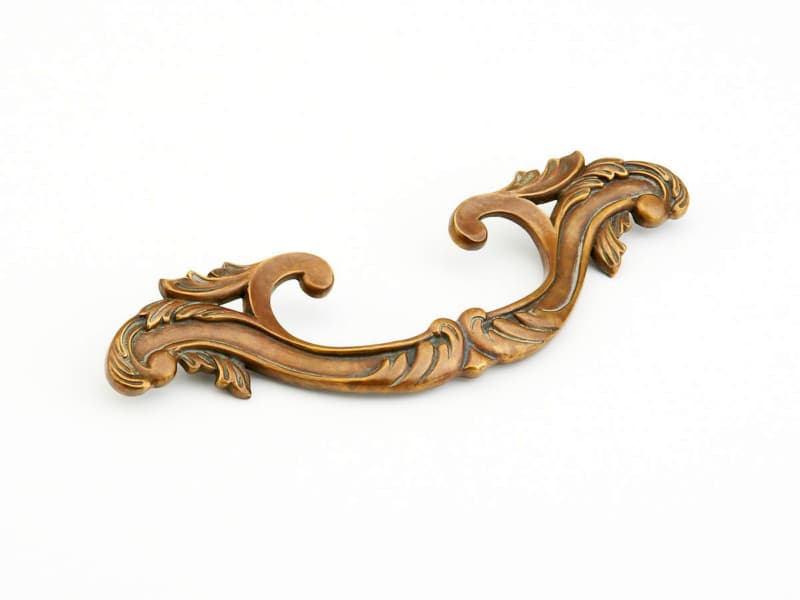 Schaub French Court Swag Pull 5-3/8" (137 mm) Center to Center, Monticello Brass, 988-MBR