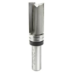 Amana 3/4" x 3-1/2" Down Shear Flush Trim Plunge Template Router Bit with Upper Ball Bearing, 2-Flute, 1/2" Shank