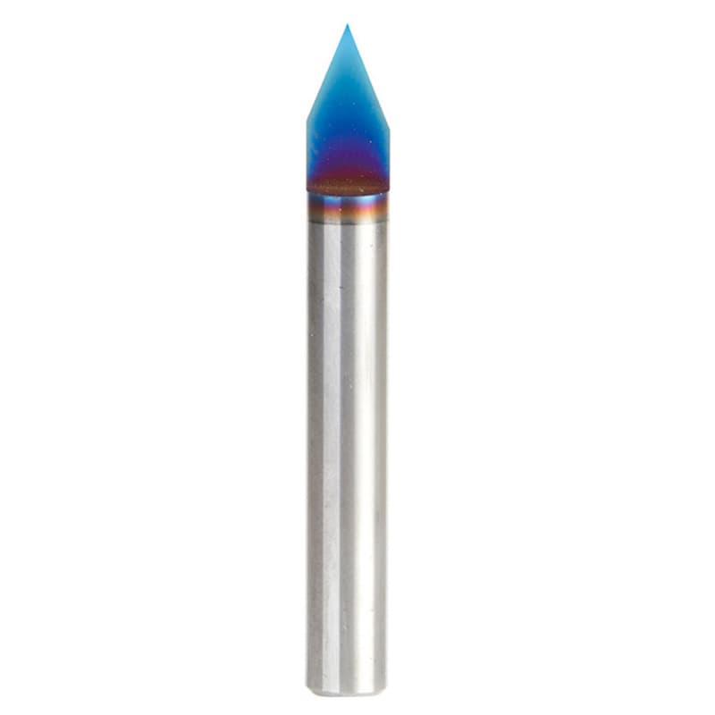 Amana 2" 45˚ Spektra Extreme Tool Life Coated Signmaking Engraving Router Bit, 1/4" Shank