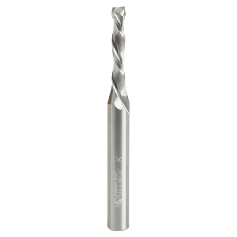 Amana 5/32" x 2-1/2" Compression Spiral Bit, 2-Flute, 1/4" Shank