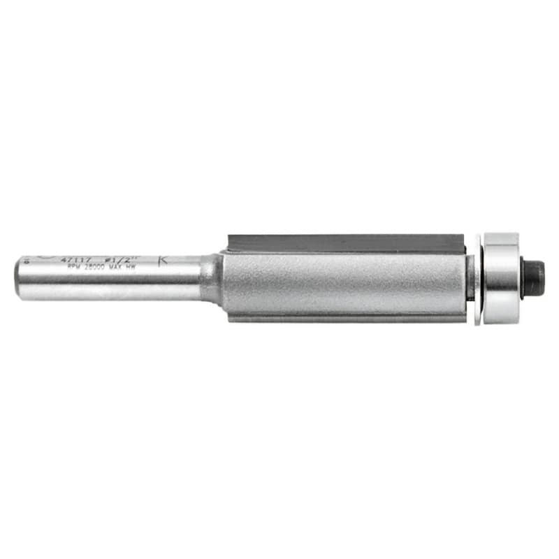Amana 1/2" x 2-3/4" Flush Trim Bit, 2-Flute, 1/4" Shank