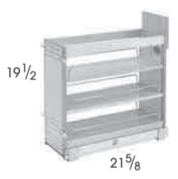Wolf Cabinets 5046 B15PO BASE PULL-OUT ORGANIZER, 3947801