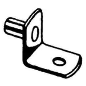 Pro Value Series 5 mm Nickel Finish Steel L-Shaped Shelf Supports (Bulk), BA1707BN