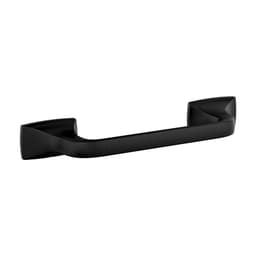 Amerock Highland 9" Ridge Matte Black Towel Bar