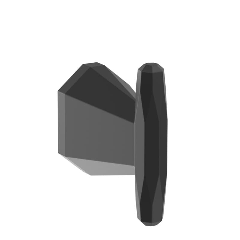 Amerock St. Vincent Matte Black Robe Hook