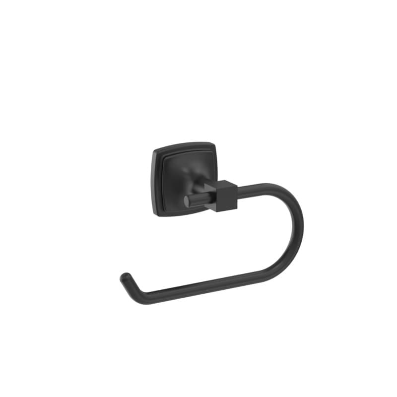 Amerock Stature Matte Black Tissue Holder