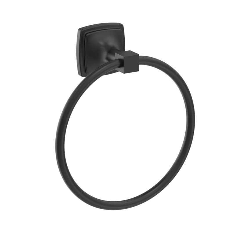 Amerock Stature Matte Black Towel Ring