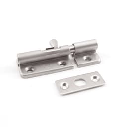 Sugatsune Barrel Bolt Bar Latch, 304 Stainless Steel 1-9/16" (40mm) Spring Loaded Satin - BL-40SS