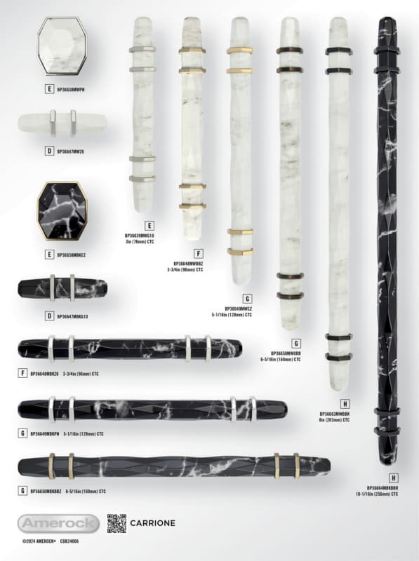 Amerock Carrione Collection 11-3/4" x 15-3/4" Static Display Board 2024 Release