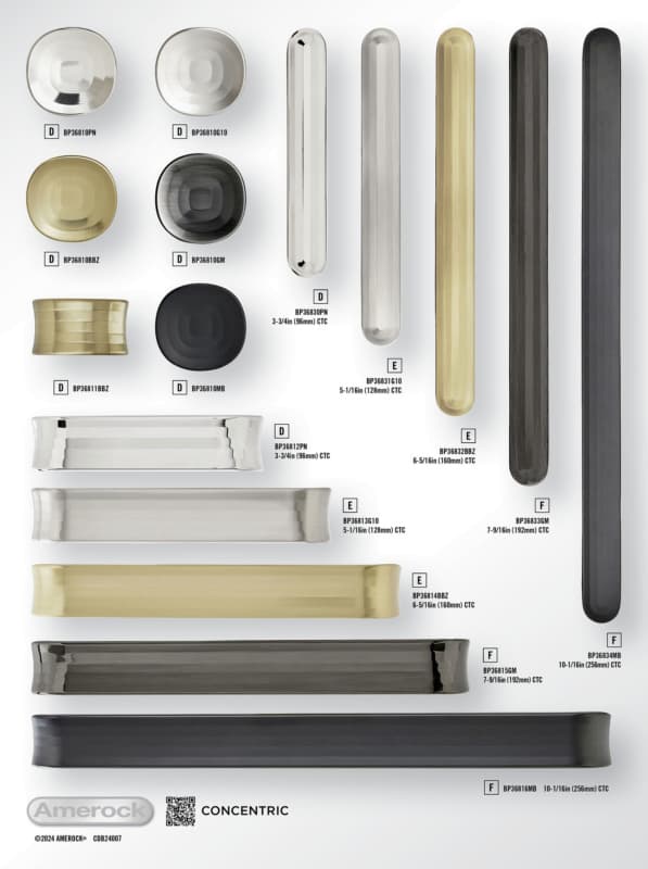 Amerock Concentric Collection 11-3/4" x 15-3/4" Static Display Board 2024 Release