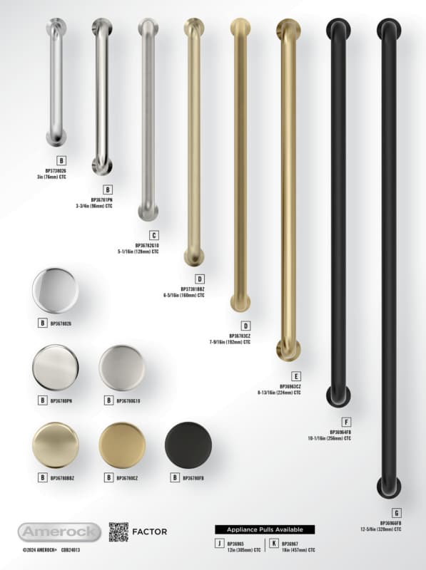 Amerock Factor Collections 11-3/4" x 15-3/4" Static Display Board 2024 Release