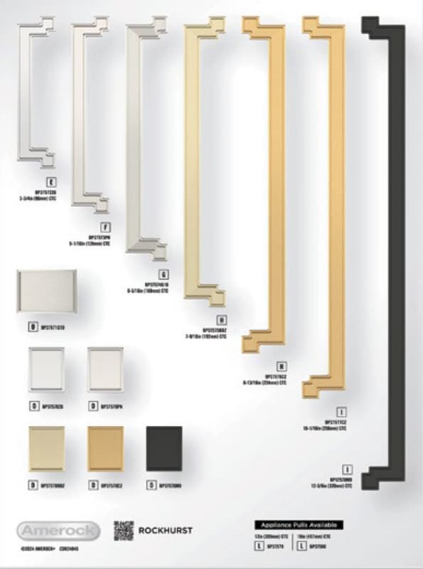 Amerock Rockhurst Collection 11-3/4" x 15-3/4" Static Display Board 2024 Release