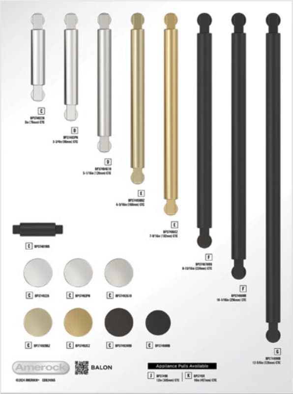 Amerock Balon Collection 11-3/4" x 15-3/4" Static Display Board 2024 Release