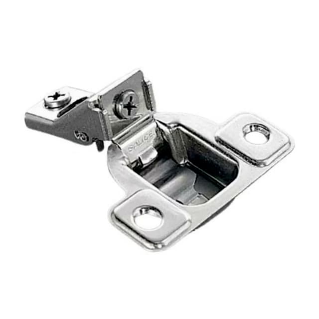 Salice Excentra S 2 Cam Self-Close 5/8" Overlay Face-Frame Hinges Nickel, 106° Screw-On - CSP3599