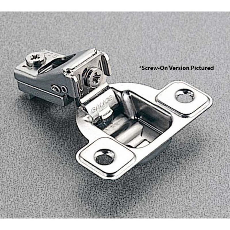 Salice Excentra S 2 Cam Self-Close 7/16" Overlay Face-Frame Hinges Nickel, 106° Dowel - CSR3899