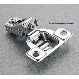 Salice Excentra S 2 Cam Self-Close 7/16" Overlay Face-Frame Hinges Nickel, 106° Dowel - CSR3899