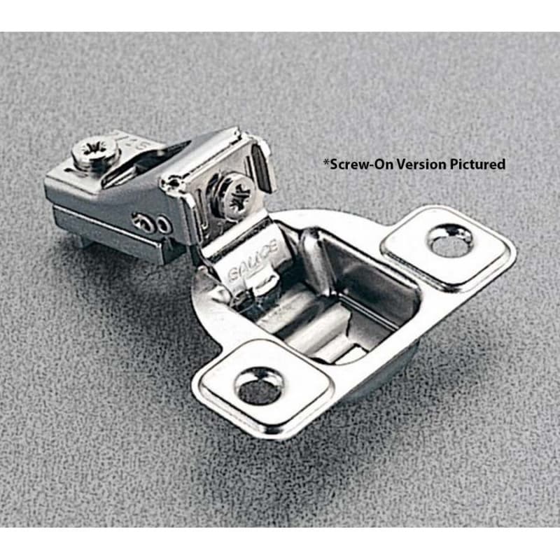 Salice Excentra S 2 Cam 106&deg; Face Frame Hinge Self-Closing 3/8" Overlay Nickel Dowel Mount CSR3999