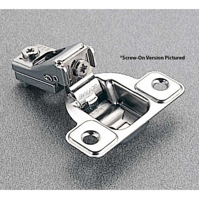 Salice Excentra S 2 Cam Self-Close 1/4" Overlay Face-Frame Hinges Nickel, 106° Dowel - CSR3Y99