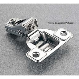 Salice Excentra S 2 Cam Self-Close 1/4" Overlay Face-Frame Hinges Nickel, 106° Dowel - CSR3Y99
