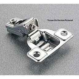 Salice Excentra S 2 Cam Self-Close 5/16" Overlay Face-Frame Hinges Nickel, 106° Dowel - CSR3Z99