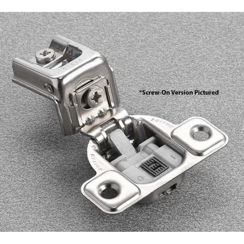 Salice Series CU 2 Cam Soft-Close Silentia 1" Overlay Face-Frame Hinges Nickel, 106° Screw-On - CUP32D9