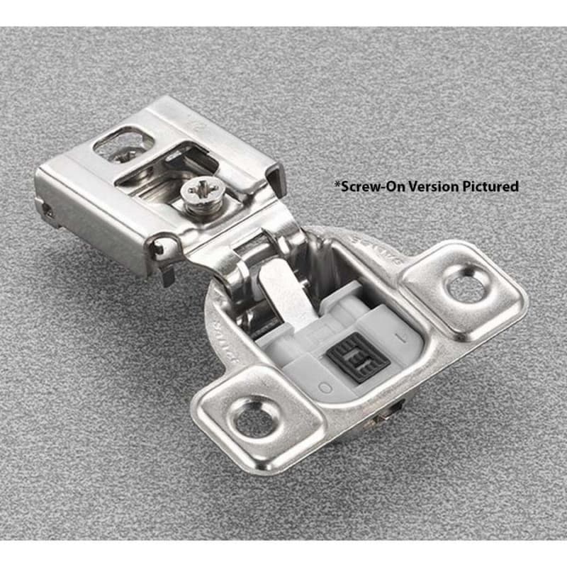 Salice Series CU 2 Cam Soft-Close Silentia 5/8" Overlay Face-Frame Hinges Nickel, 106° Screw-On - CUP35D9