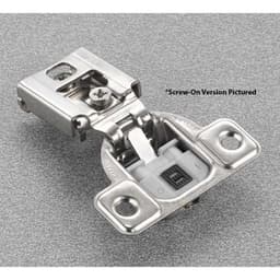 Salice Series CU 2 Cam Soft-Close Silentia 5/8" Overlay Face-Frame Hinges Nickel, 106° Screw-On - CUP35D9