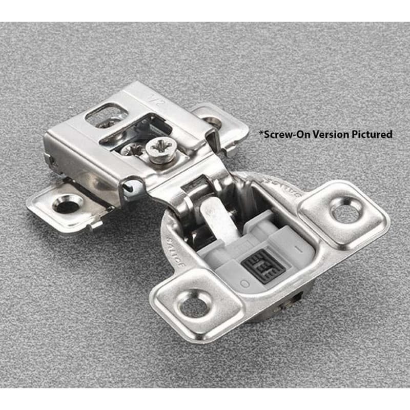 Salice Series CU 3 Cam Soft-Close Silentia 5/8" Overlay Face-Frame Hinges Nickel, 106° Dowel - CUP35D9R