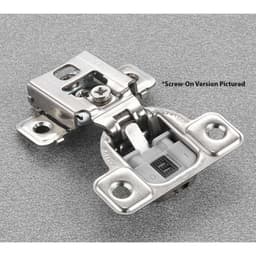 Salice Series CU 3 Cam Soft-Close Silentia 5/8" Overlay Face-Frame Hinges Nickel, 106° Dowel - CUP35D9R