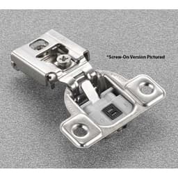 Salice Series CU 2 Cam Soft-Close Silentia 9/16" Overlay Face-Frame Hinges Nickel, 106° Screw-On - CUP36D9