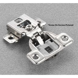 Salice Series CU 3 Cam Soft-Close Silentia 9/16" Overlay Face-Frame Hinges Nickel, 106° Screw-On - CUP36D9R