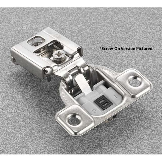 Salice Series CU 2 Cam Soft-Close Silentia 3/4" Overlay Face-Frame Hinges Nickel, 106° Dowel - CUR34D9