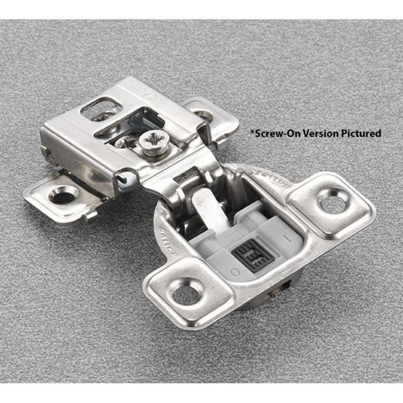 Salice Series CU 3 Cam Soft-Close Silentia 3/4" Overlay Face-Frame Hinges Nickel, 106° Dowel - CUR34D9R