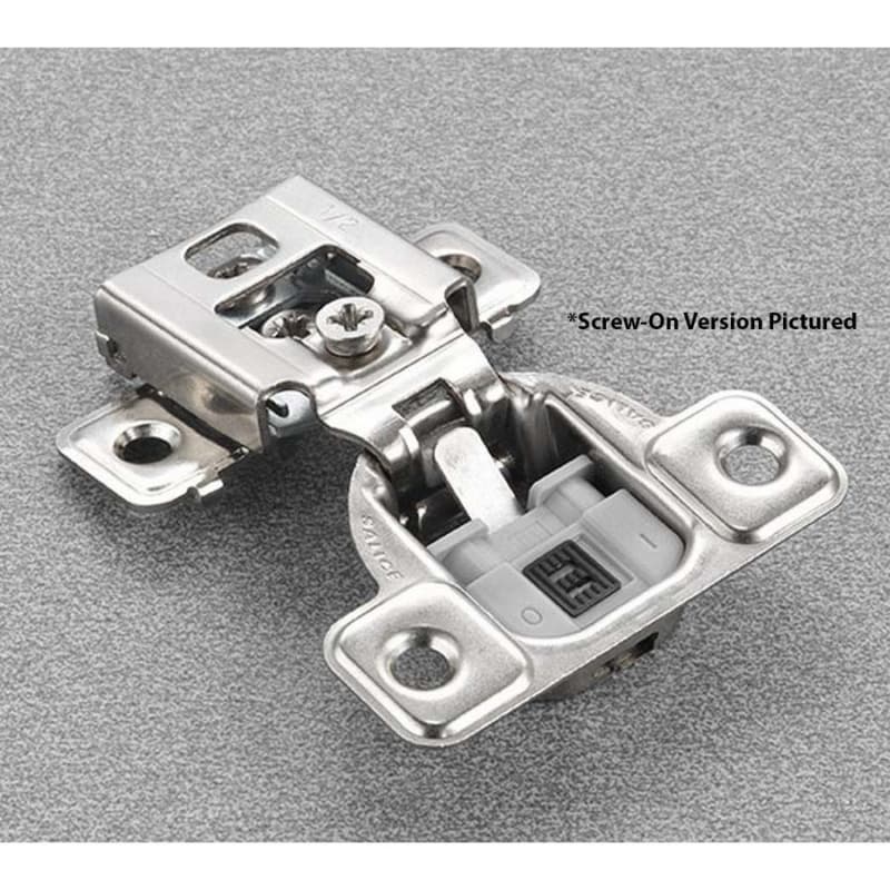 Salice Series CU 3 Cam Soft-Close Silentia 5/8" Overlay Face-Frame Hinges Nickel, 106° Dowel - CUR35D9R