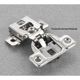 Salice Series CU 3 Cam Soft-Close Silentia 5/8" Overlay Face-Frame Hinges Nickel, 106° Dowel - CUR35D9R