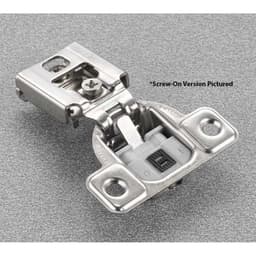 Salice Series CU 2 Cam Soft-Close Silentia 9/16" Overlay Face-Frame Hinges Nickel, 106° Dowel - CUR36D9