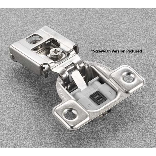 Salice Series CU 2 Cam Soft-Close Silentia 9/16" Overlay Face-Frame Hinges Nickel, 106° Dowel - CUR36D9