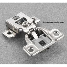 Salice Series CU 3 Cam Soft-Close Silentia 1/2" Overlay Face-Frame Hinges Nickel, 106° Dowel - CUR37D9R