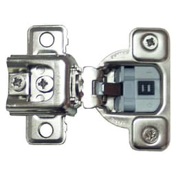 Salice Series CU 3 Cam Soft-Close Silentia 1-1/4" Overlay Face-Frame Hinges Nickel, 106° Dowel - CUR3AD9R