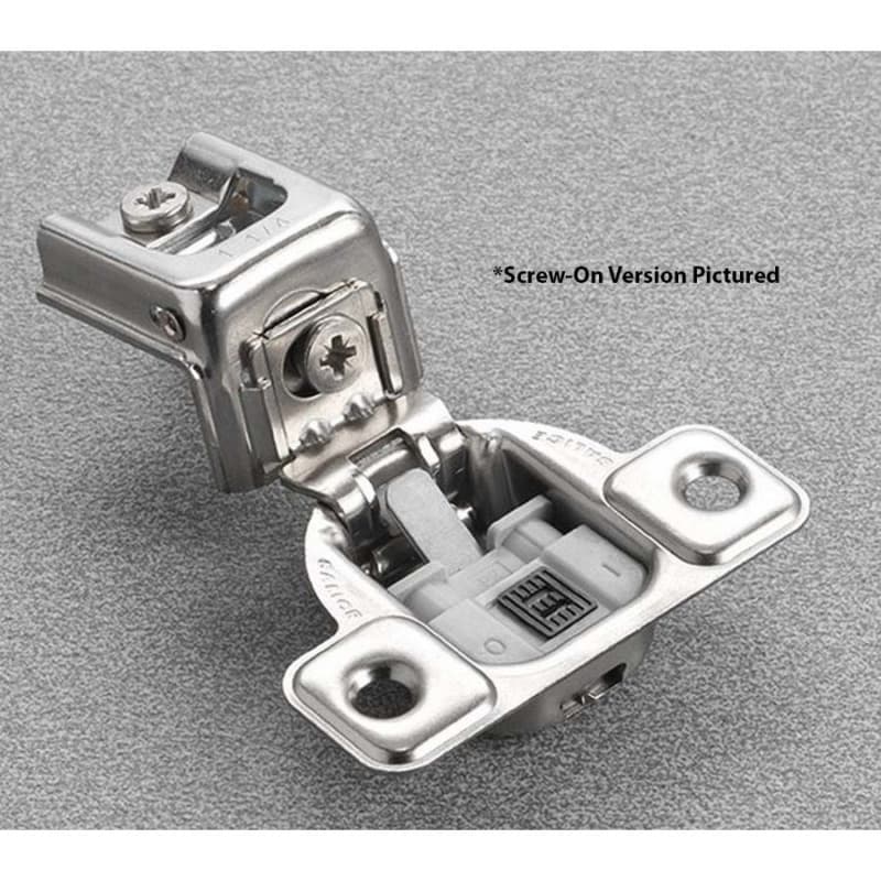 Salice Series CU 2 Cam Soft-Close Silentia 1-5/16" Overlay Face-Frame Hinges Nickel, 106° Dowel - CUR3BD9
