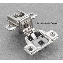Salice Series CU 3 Cam Soft-Close Silentia 1-5/16" Overlay Face-Frame Hinges Nickel, 106° Dowel - CUR3BD9R